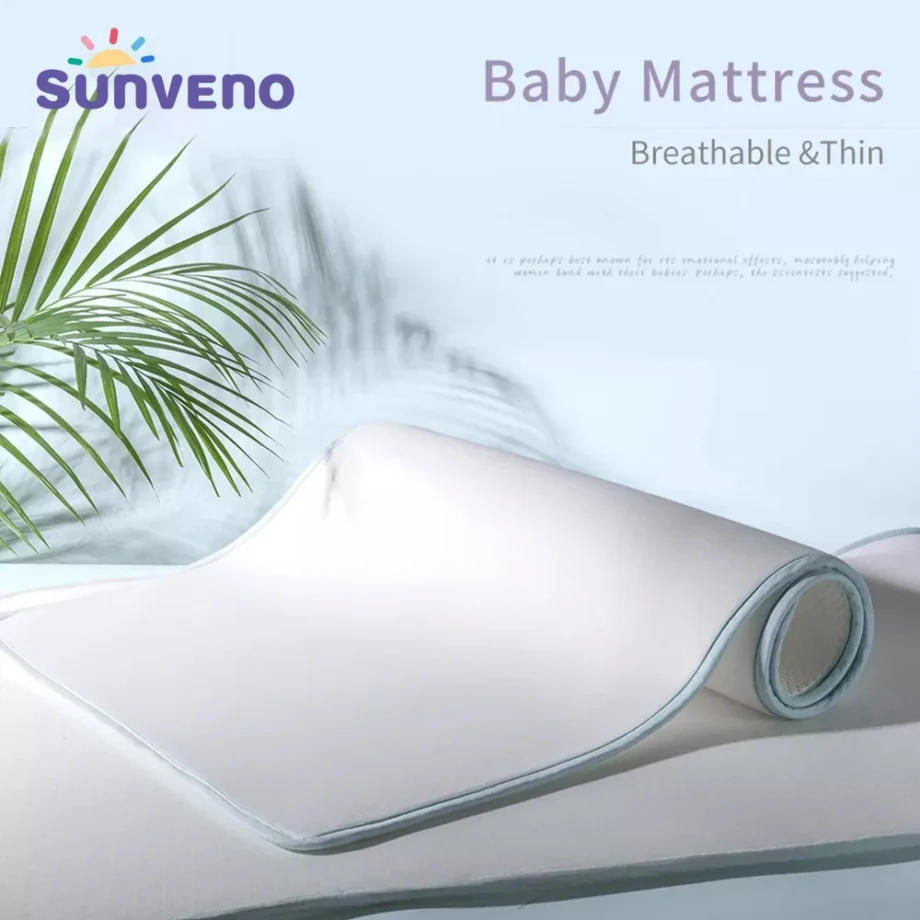 Sunveno Baby Mattress Newborn Breathable Mattress Baby Room Decor Baby Bedding Mattress