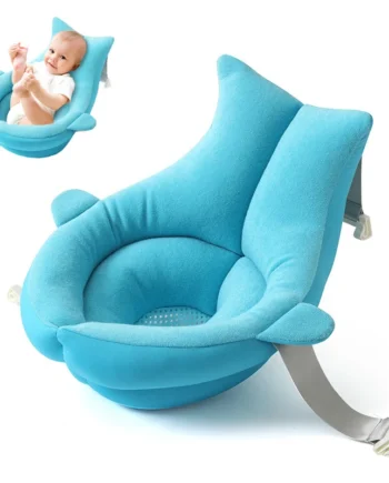 Baby Shower Blooming Flower Newborn Bathtub Foldable shark shape Cushion skin Bath pad portable bath tub Soft Seat Play mat 80cm