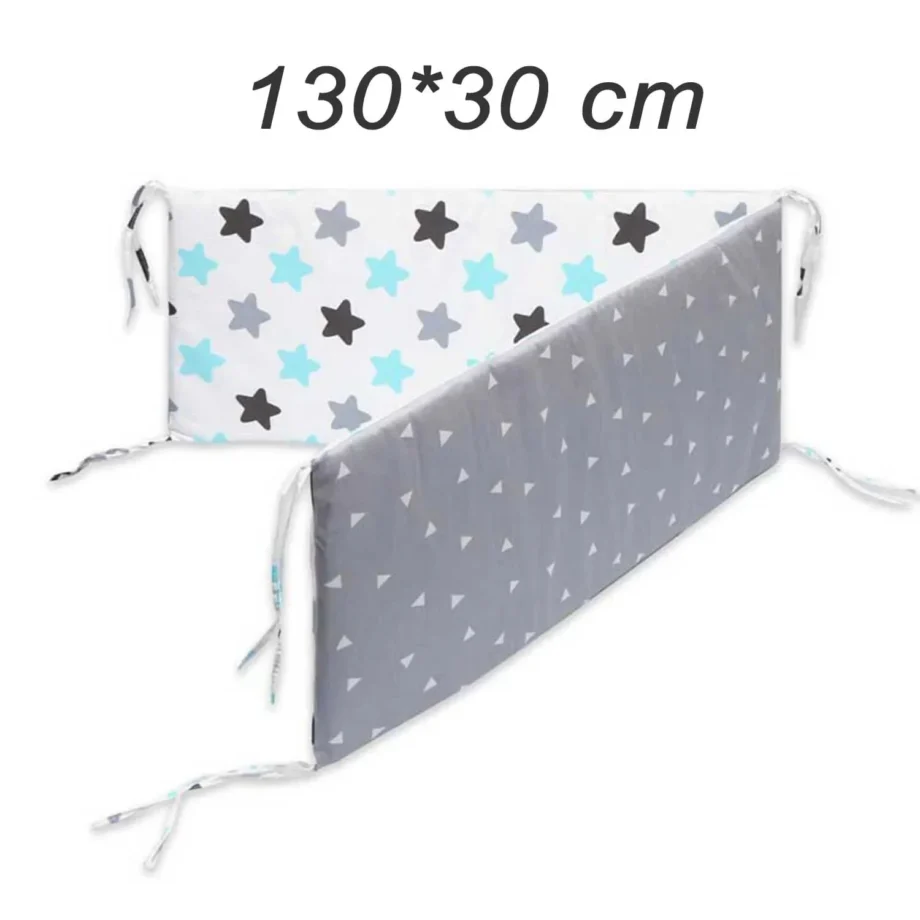 Baby Bed Thicken Bumpers Cotton Printed Cot Protector For Baby One-piece Crib Around Cushion Pillows 130*30 CM Baby Crib Bumpers