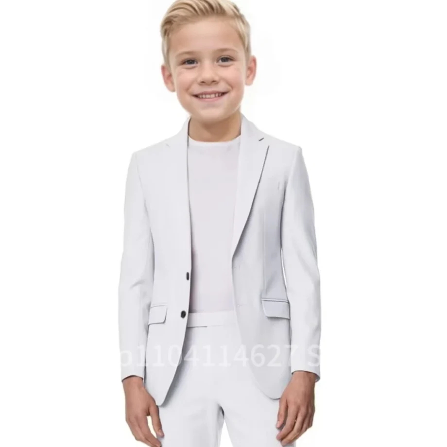 Formal Suit For Boy Korean Suits Blazer Pant Sets 2 Pieces Notched lapel Boys Clothing Elegant Tuxedo Boy's Suit