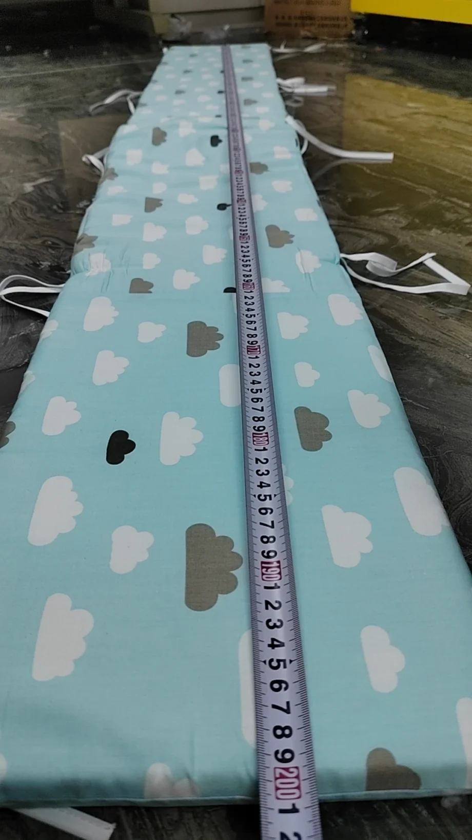 Nordic Stars Baby Bed Thicken Bumpers Zipper Design One-piece Crib Around Cushion Cot Protector Pillows 200*30 CM