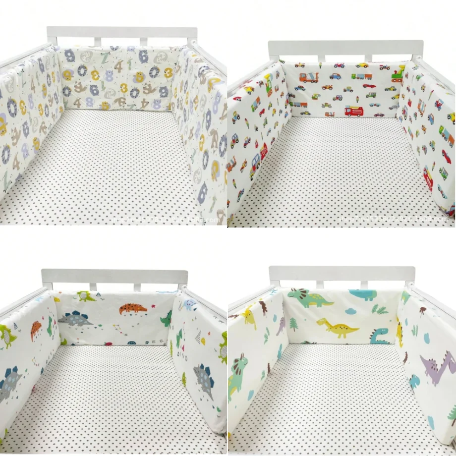 Infant Cotton Bumper Chichonera Crib Cot Protector Baby Bed Barrier Newborn Cushion Braid for Children's Safety Bebe Cunas