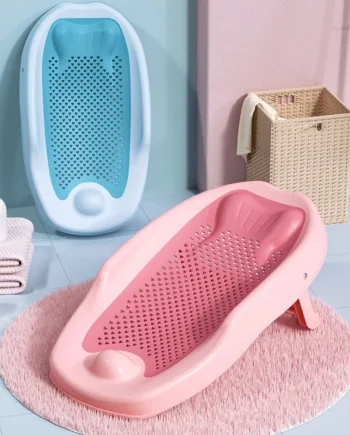 Newborn Adjustable Bath Net Seat Cushion Anti-slip Baby Bath Net Mat Children Shower Net Universal Bath Bed Holder