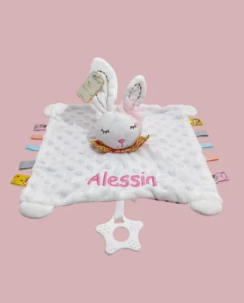 Personalized letter Embroidered Newborn Custom name Nursery Baby security blanket Soothing towel Gifts Boy Girl Sleep sack anima