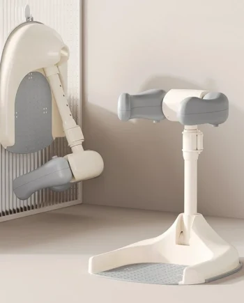 Adjustable Baby Shower Rack - Foldable Anti-Slip Bath Caddy for Infants, Secure Bathtub Organizer with Drainage Holes