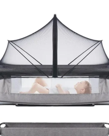 Bassinet Cover Bassinet Netting Cover Breathable Folding Mesh For Playard Cradle Co-Sleeping Travel Camping Outdoor Naps