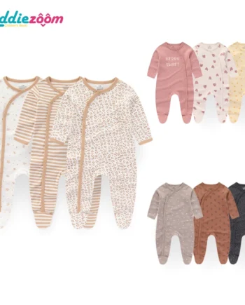 3PCS/Set Autumn Unisex Baby Rompers Cotton Soft Newborn Boy Girl Jumpsuit 2023 Infant Winter Onesies Clothes