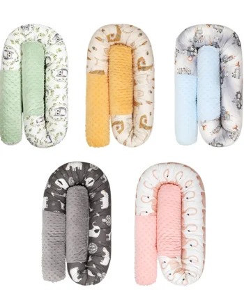 Newborn Baby Bed Crib Bumper Long Pillow For Toddler Sleeping Cushion Cot Fence Kids Room Bedding Protector