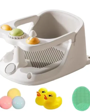 Bathing Chair for Babies Suction Cups Bathtub Chair Non Slip Portable Toddler Safety Bath Tub Chair Babies Shower Essential