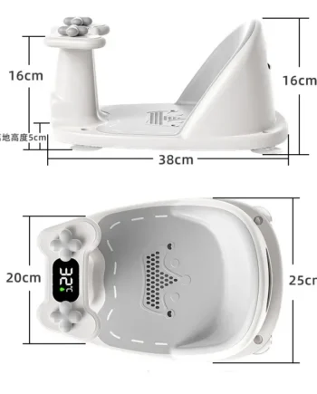 Children's Shower Seat Portable Shower Stand for Newborns and Young Children Children's Growth Accessories Temperature Sensing