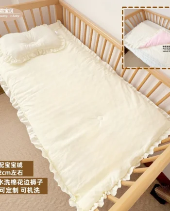 Baby Mattress Pure Cotton Autumn and Winter Thickeneded Baby Velvet Bedding Baby Mattress Thickeneded Warm Mattress