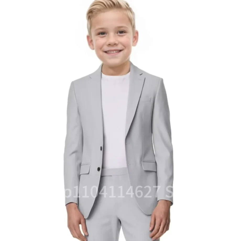 Formal Suit For Boy Korean Suits Blazer Pant Sets 2 Pieces Notched lapel Boys Clothing Elegant Tuxedo Boy's Suit