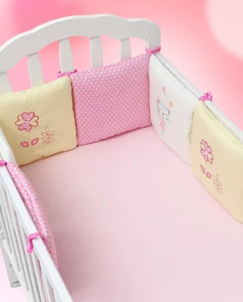 6Pcs/Set Baby Bed Protector Crib Bumper Pads Baby Bed Bumper Kids Safety Bed Around Cotton Blend Crib Anti-collision Anti-fall
