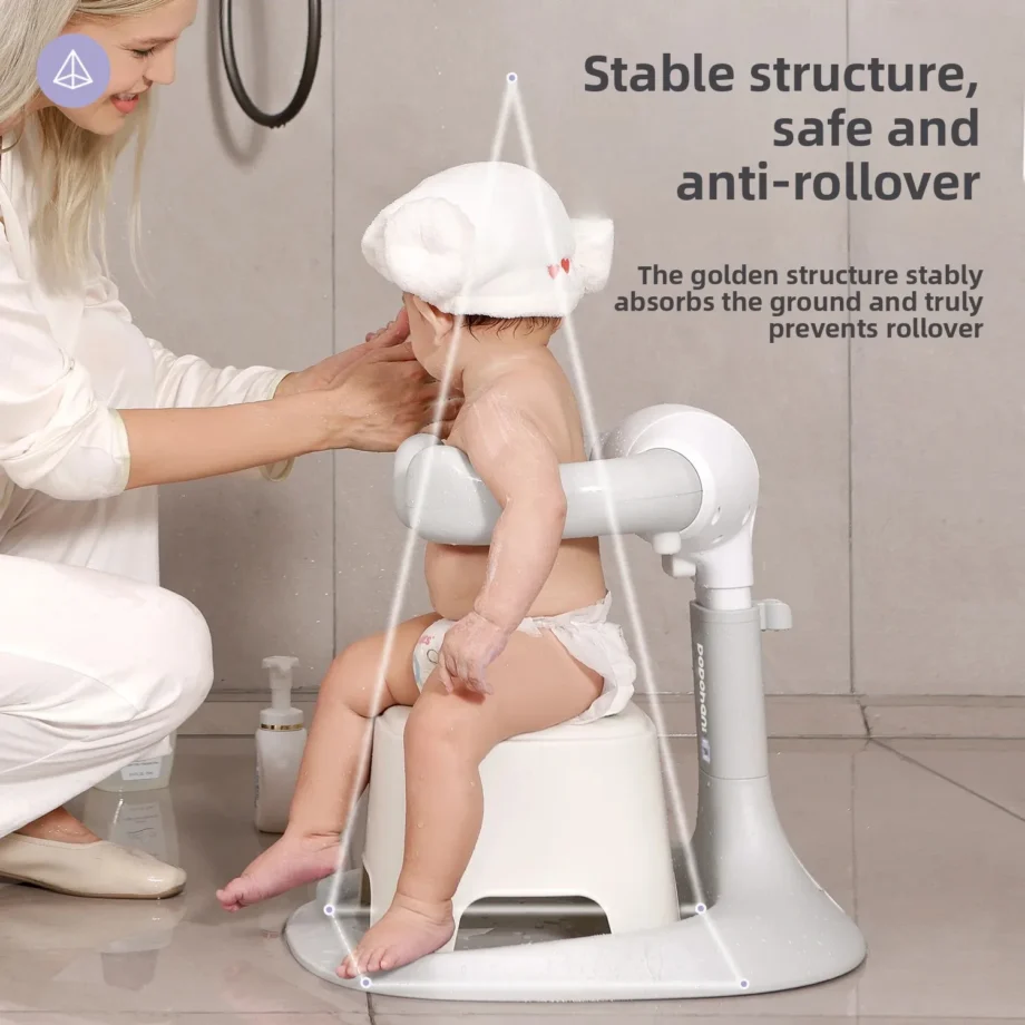 Baby Standing Bath Table Anti-Slip Foldable Children Bathing Platform Safety Bath Seat Infant Bath Tub Accessories ABS Material