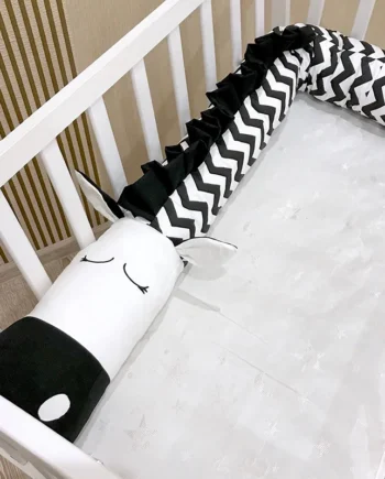 Zebra Baby Bed Bumpers Children's Room Crib Bed Lathe Surrounding Safety Crash Barrier Bed Long Strip Pillow Protection Bedding