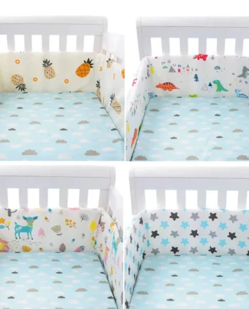 Infant Cotton Bumper Chichonera Baby Crib Cot Protector Newborn Bed Barrier Cushion Braid for Children's Safety Bebe Cunas