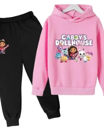 Hoodies Pants 2Pcs Sets Cute Children Costume Kids Tracksuits Kids Gabby Cats 2024 Hoodie Toddler Girls Gabby Dollhouse Clothes