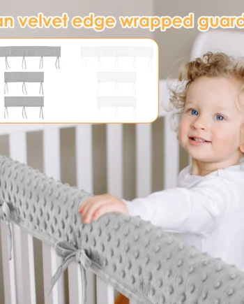 Crib Bumper Cotton Crib Protection Wrap Edge Baby Anti-bite Soft Corner Guard Strip Baby Care Safety Products Crib Bumper Fence