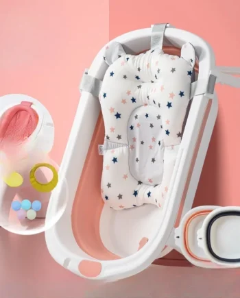 Enjoy Bath Time with Comfort for Infants & Toddlers Innovative Design for Easy Cleanup and Storage!