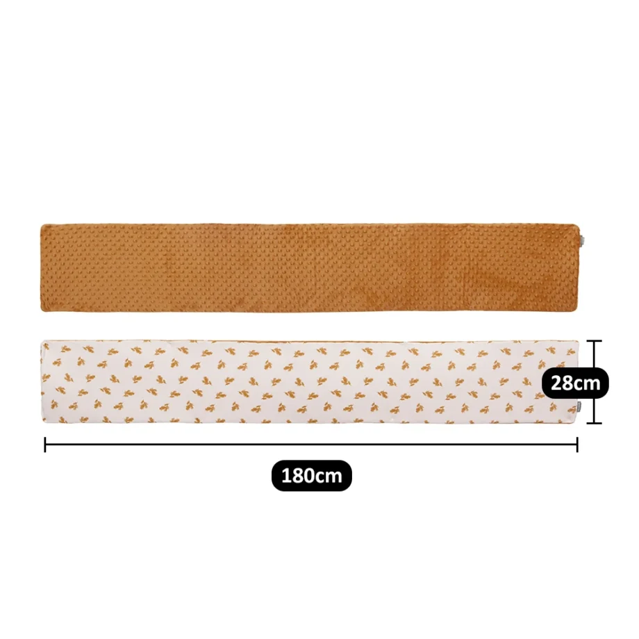 1.8M Baby Bumper Bed Protector Crib Side Winter Warm Baby Bedding Set Anti-Collision Crib Bumper Washable Cotton Velvet