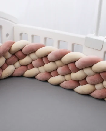 20-22cm Wide Baby Bed Bumper Braid Knot Pillow Cushion Bumper For Crib Protector Cot Bumper Room Decor 2M