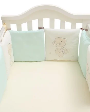 6Pcs Children's Cot Bumper Baby Head Protector Safety Rail Infant Anti-collision Bumper Cot Bumper Protector Back Cushion