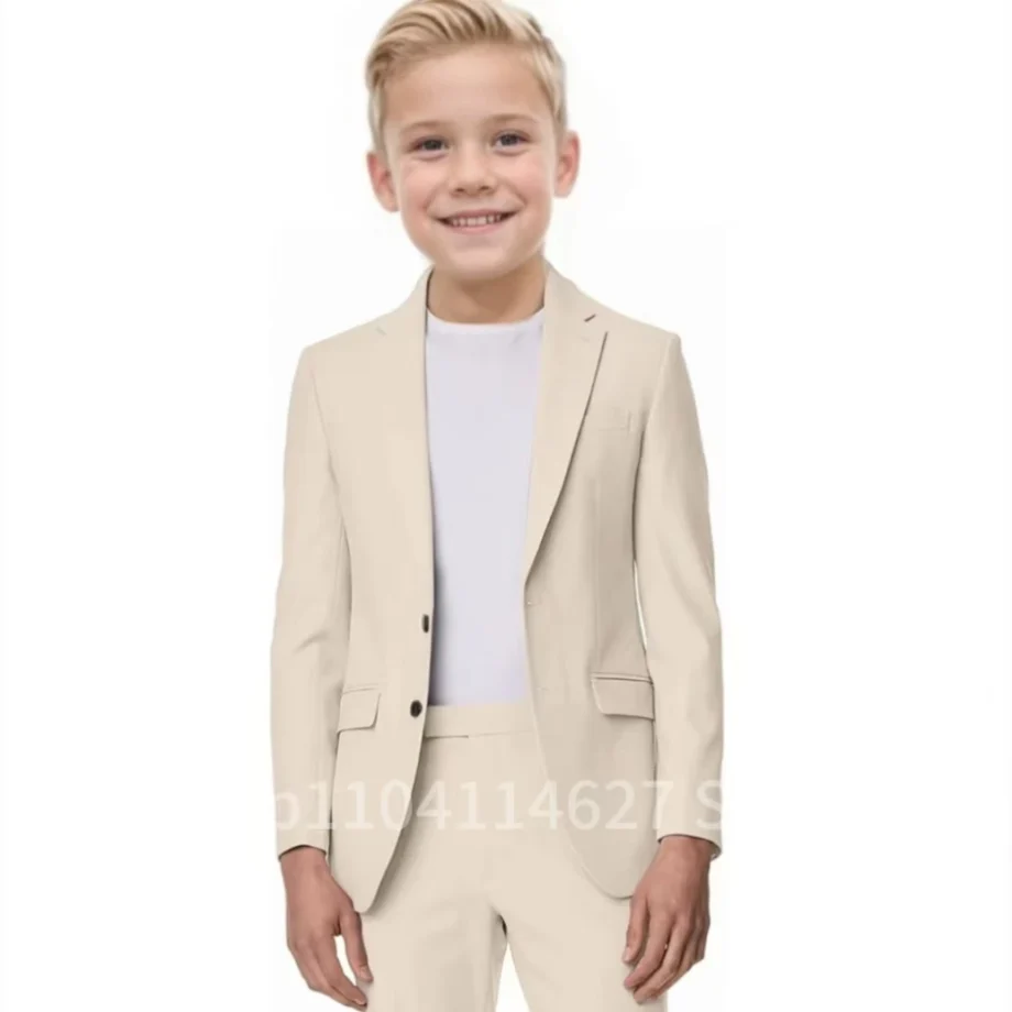 Formal Suit For Boy Korean Suits Blazer Pant Sets 2 Pieces Notched lapel Boys Clothing Elegant Tuxedo Boy's Suit