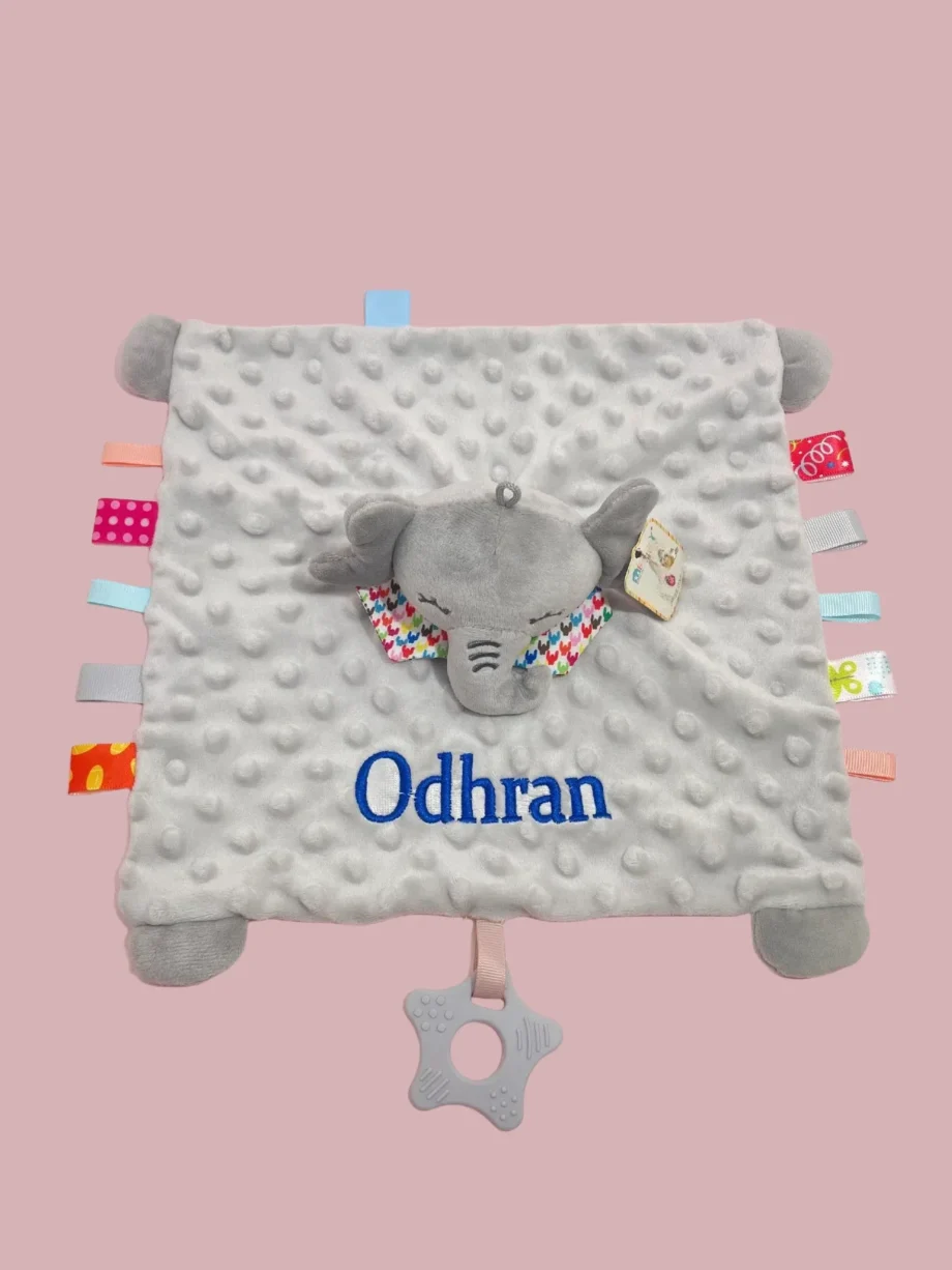 Personalized letter Embroidered Newborn Custom name Nursery Baby security blanket Soothing towel Gifts Boy Girl Sleep sack anima